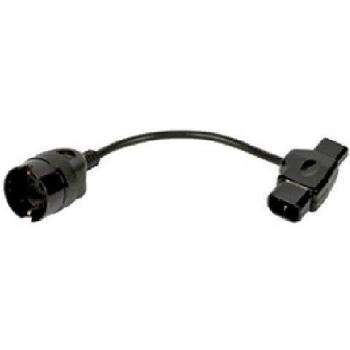 Adaptador Doble de Corriente para PC Fanton 82879 con Conexiones IEC y P30, Color Negro