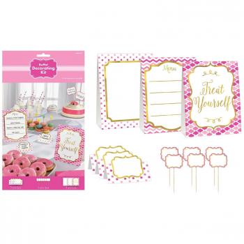Amscan – 281000 rosa bufé Kit de decoración de