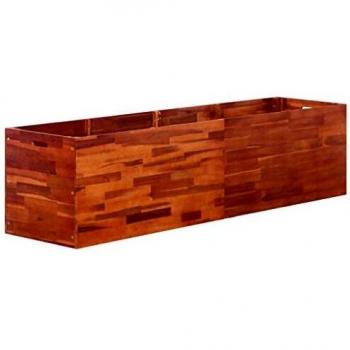 vidaXL Arriate Madera Acacia Rectangular 200x50x50 cm Jardín Patio Terraza