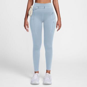 Nike - Malla de mujer Go Trail Nike, Leggings de 7/8 de sujeción firme con bolsillos, color azul, talla S (EU 36-38)