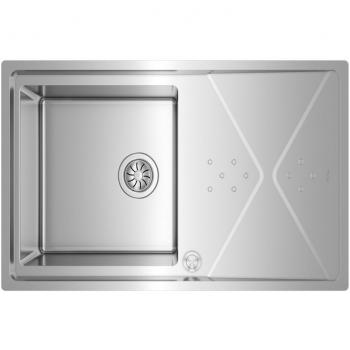 TEKA Fregadero Brooklyn 50 M-XP 1C 1E Reversible Acero Inoxidable Rectangular Sobre-Encimera