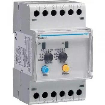 Hager HR510 - Rele diferencial sensibilidad 0,03-10a 3 módulos carril din