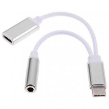 IMJONO USB Tipo-C a 3.5mm Jack AUX auriculares audio convertidor convertidor cable adaptador
