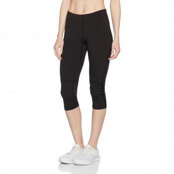 Salomon Mujer Mallas 3/4 para running Agile, Mezcla de sintéticos, Negro, S