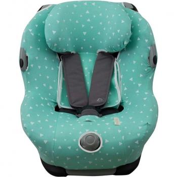 Funda para silla de coche Jyoko compatible con Maxi Cosi Bébéconfort Opal - Protección contra suciedad y desgaste, diseño Mint Sparkles
