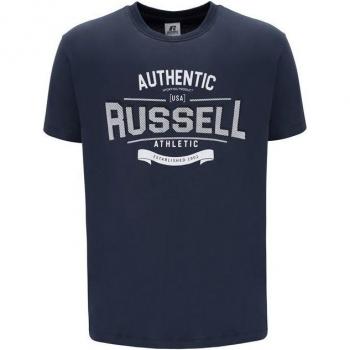 Camiseta de Manga Corta Hombre Russell Athletic Ara Azul Oscuro