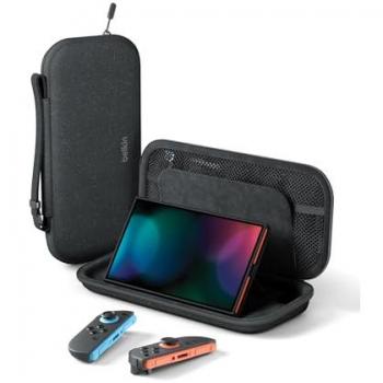Funda rígida Belkin ENA002HQCH para Nintendo Switch 2, negra, resistente y portátil con cremallera