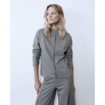 Cuerpo jacquard Sfera - Tejido de punto, diseño jacquard, ajuste ceñido, manga larga, cuello redondo