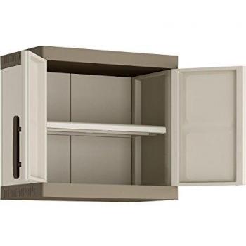 Keter Excellence Armario para Pared, Arena/Gris, 56.5 x 65 x 39 cm