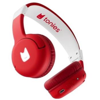 Auriculares Bluetooth Tonies Lauscher 2 Rojos con NFC para Niños