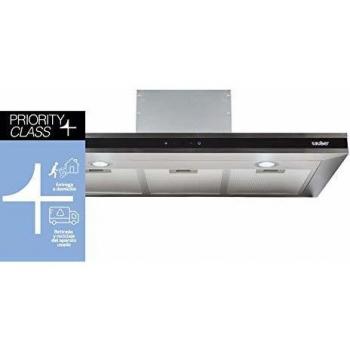 Sauber - Campana Chimenea SCD91 Ancho: 90cm - Acero inoxidable-NEGRA