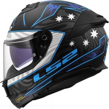 Casco Integral LS2 FF808 Stream II Galdam Negro-Azul (L)