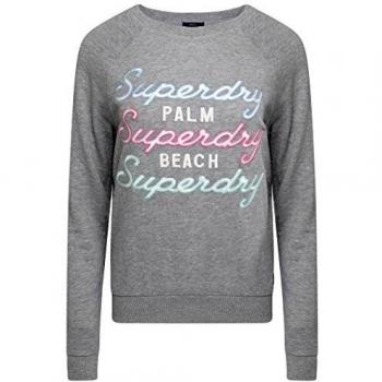 Superdry Sudadera Applique Raglan M Gris