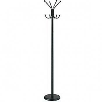 Perchero de columna XTRA h 176 cm - Soporte para 4 prendas y 4 sombreros, diámetro de 30 mm, base de 32 cm