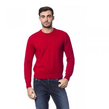 Billionaire Italian Couture Red Merino Wool Sweater - XXL