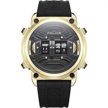 Reloj Police Rotor PEWJP2228501 de silicona con correa negra para hombre