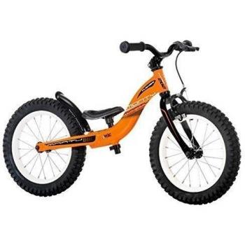 Monty  202 PushBike - Bicicleta de infantes, cuadro de aluminio, frenos V-Brake, horquilla aluminio y ruedas de 14, color naranja