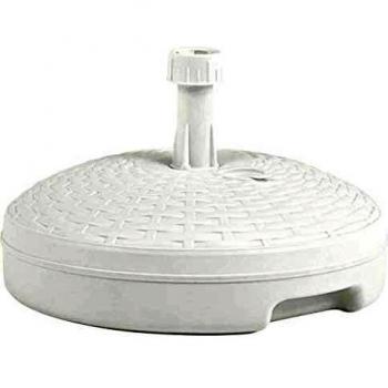 Base de sombrilla rellenable de plástico blanco 20 L