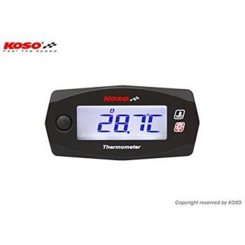 KOSO - Reloj de temperatura Mini 4 Race Blanc/Negro