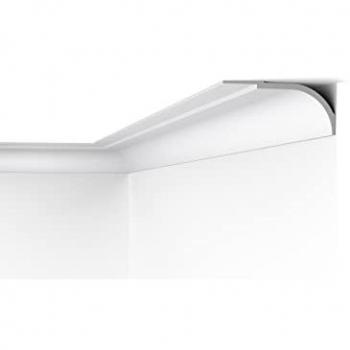 Cornisa NMC WT22 Wallstyl Noel Marquet Moldura Decorativa de Estuco Diseño Moderno Blanco 2 m