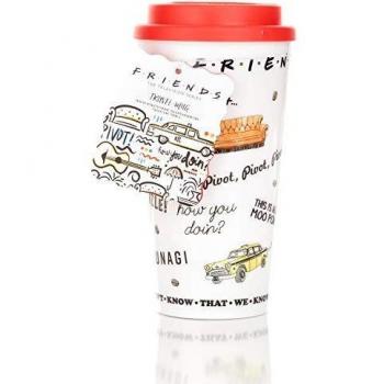 Paladone Products PP5565FR Taza DE Viaje Friends, Adultos Unisex, White/Off White, One Size