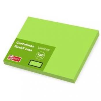 Cartulina Liderpapel Verde Hierba 50x65cm 180g/m² Paquete de 25 Hojas
