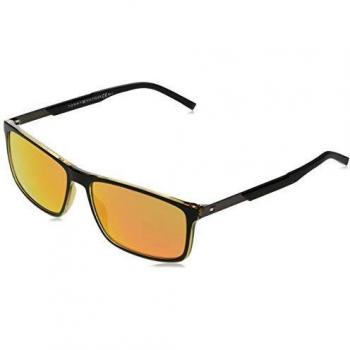 TOMMY HILFIGER Men's TH 1675/S Sunglasses, Blck YLLW, 59