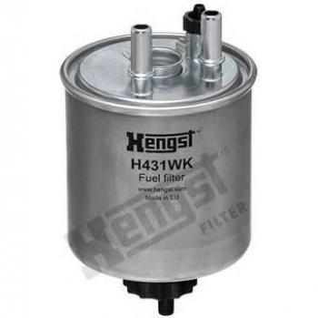 Filtro de combustible HENGST FILTER H431WK, alta eficiencia de filtración, diseño optimizado para un flujo de combustible constante, compatible con múltiples marcas y modelos de vehículos, fácil instalación y durabilidad garantizada