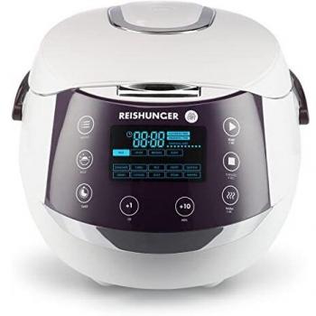 Olla Arrocera Digital Reishunger 1.5L - Multifuncional con 12 Programas, Tecnología de 7 Fases, Temporizador y Función de Mantenimiento en Caliente para hasta 8 Personas