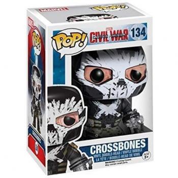 Figura Funko Pop! Marvel Crossbones 10 cm - Capitán América Civil War - Coleccionable Oficial