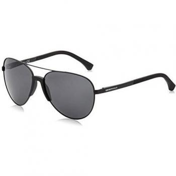 Emporio Armani Men's 0EA2059 320387 61 Sunglasses, Matte Black/Grey