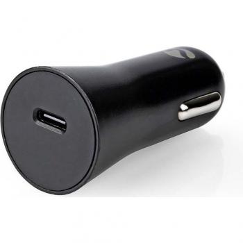 Cargador de Auto 20W USB-C a Lightning 8-Pin con Cable de 1m, Salida 1,67 A / 2,22 A / 3,0 A y Selección Automática de Voltaje