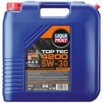 Aceite de motor LIQUI MOLY 3708 5W-30 sintético, adecuado para motores a gasolina y diésel, con propiedades de limpieza avanzadas, alta estabilidad térmica y protección contra el desgaste