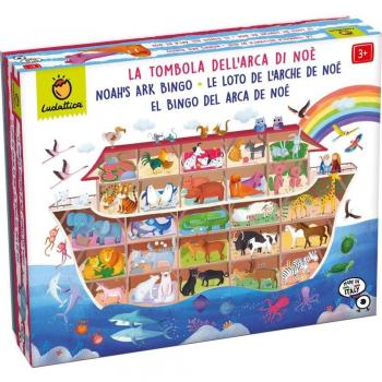 Ludattica Juego de Mesa El Bingo del Arca de Noé - Family Games, dimensiones 34x27x8 cm