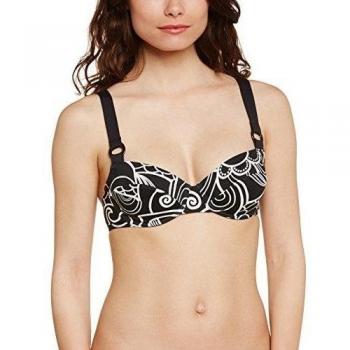 Daniel Hechter Lingerie Bahia - Parte de arriba de bikini para mujer, color schwarz/schwarz, talla 85B