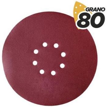 Blim Pack de 5 Lijas con Velcro para Lijadora BL0223 - Grano 80 - Formato Circular