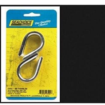 Seachoice 50-43421 Guardacabos Acero Inoxidable, 10 mm