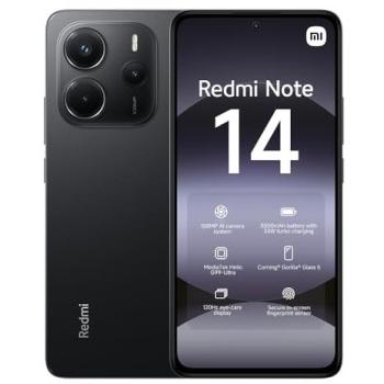 Xiaomi Redmi Note 14 Smartphone 6GB/128GB, Pantalla AMOLED 6.67 FHD+ 120Hz, Cámara de 108MP, Batería de 5500mAh, TurboCharge 33W