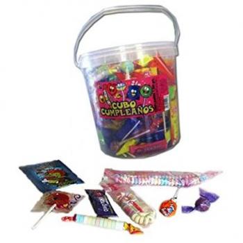 Juan Lopez, Cubo Cumpleaños - Surtido para fiesta, Pack de 1 x 1350 gr.