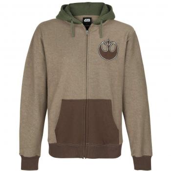 Star Wars Yoda Sudadera capucha con cremallera multicolor S