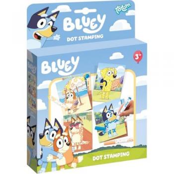 Libro para Colorear por Puntos Bluey con 3 Colores Totum 24x3x17 Cms