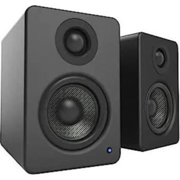 Kanto YU2 Matte Black USB Powered Desktop Speakers - 25 Watt, 2-Way (No Stand Included)