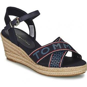 Tommy Hilfiger TOMMY WEBBING LOW WEDGE SANDAL 40 Azul