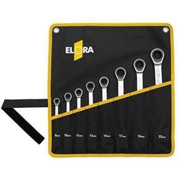 Elora frase-llave combinada con carraca, 8 piezas, 8-22 mm, 204S - 8MT, 0204500081005
