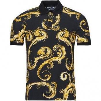 Versace Jeans Couture Multicolor Abstract Logo Polo Shirt for Men, Size S