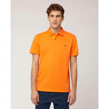 Harmont & Blaine Men's Short Sleeve Orange Polo Shirt Size S