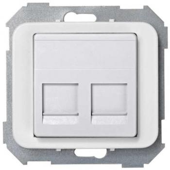 Simon - 75589-60 adaptador 2 rj-45 amp s-75 blanco nieve Ref. 6557530318