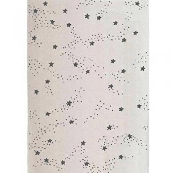 Art For Kids 120 x 170 cm 100 por ciento polipropileno Oeko-Tex 100 estrellas alfombra, Gris