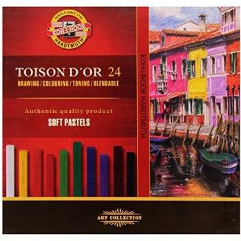 Set de 24 Pasteles Suaves Cuadrados Koh-I-Noor Toison D'Or