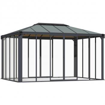 Pérgola de Aluminio y Policarbonato 3x3.05m Olympia Blanca 16mm - Palram